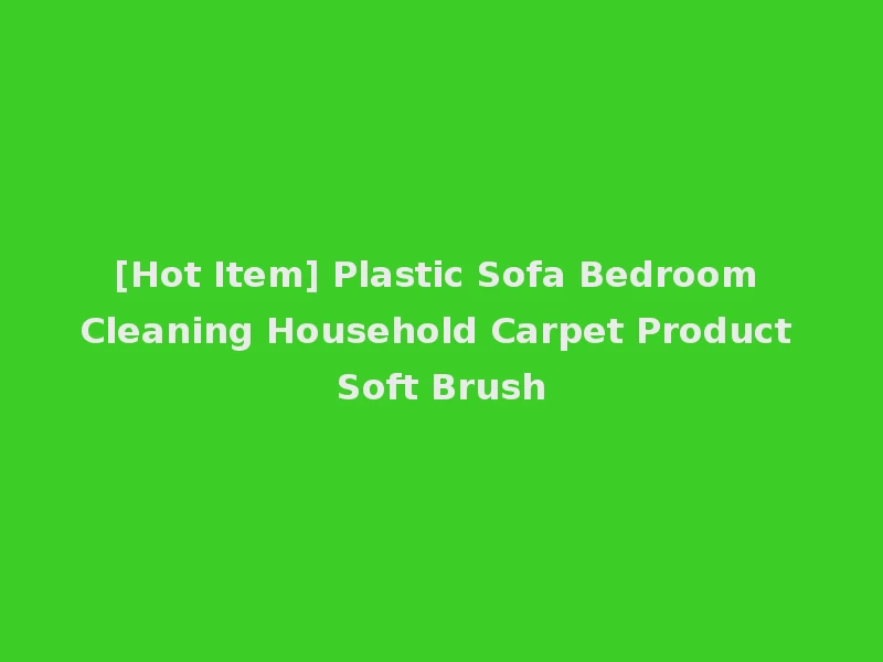 [Hot Item] Plastic Sofa Bedroom Cleaning Household Carpet Product Soft Brush