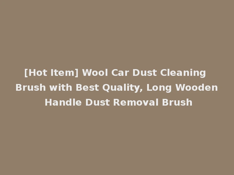[Hot Item] Wool Car Dust Cleaning Brush with Best Quality, Long Wooden Handle Dust Removal Brush