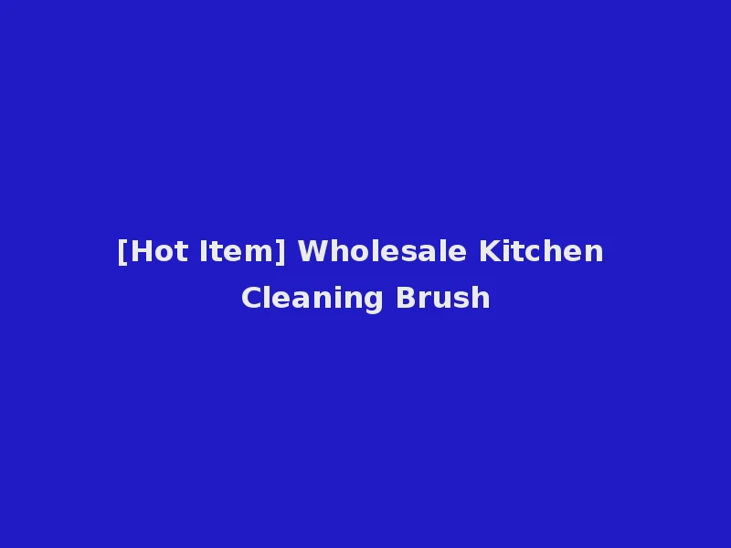 [Hot Item] Wholesale Kitchen Cleaning Brush