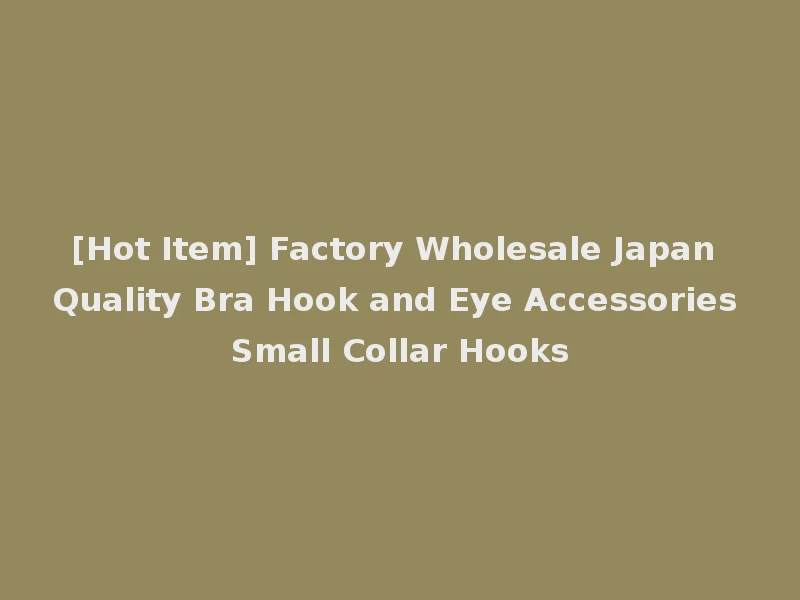 [Hot Item] Factory Wholesale Japan Quality Bra Hook and Eye Accessories Small Collar Hooks