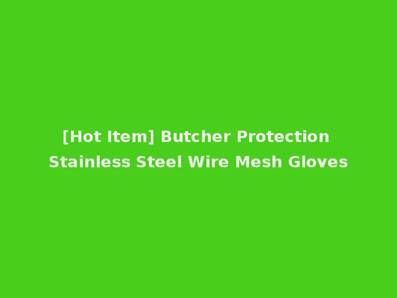 [Hot Item] Butcher Protection Stainless Steel Wire Mesh Gloves