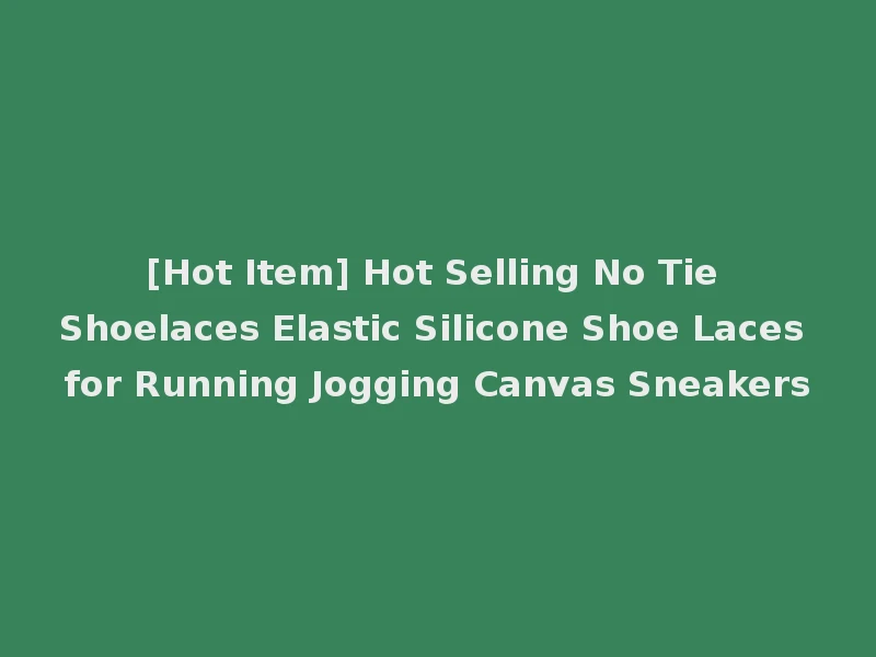 [Hot Item] Hot Selling No Tie Shoelaces Elastic Silicone Shoe Laces for Running Jogging Canvas Sneakers