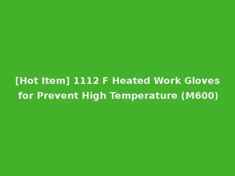 [Hot Item] 1112 F Heated Work Gloves for Prevent High Temperature (M600)