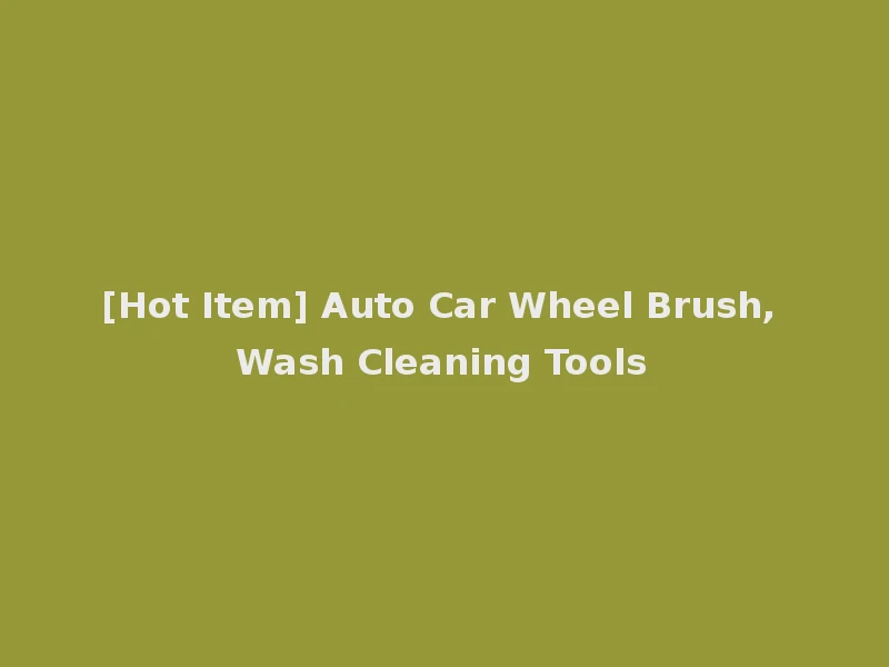 [Hot Item] Auto Car Wheel Brush, Wash Cleaning Tools