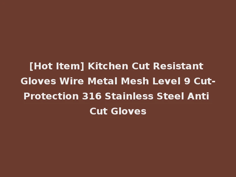 [Hot Item] Kitchen Cut Resistant Gloves Wire Metal Mesh Level 9 Cut-Protection 316 Stainless Steel Anti Cut Gloves
