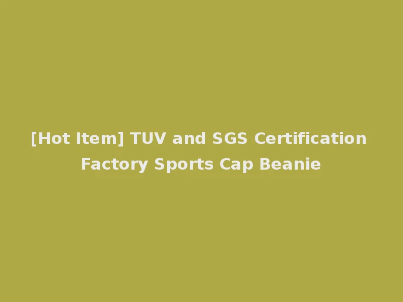 [Hot Item] TUV and SGS Certification Factory Sports Cap Beanie