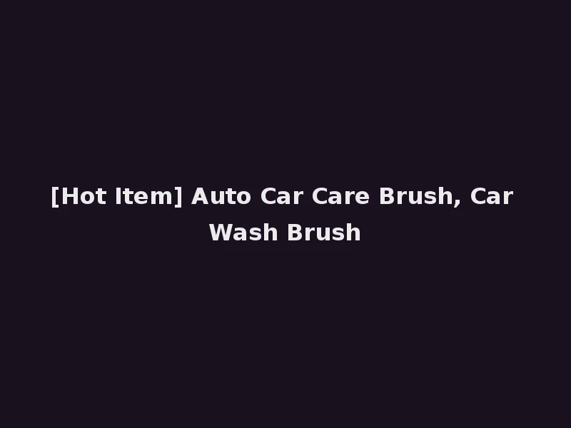 [Hot Item] Auto Car Care Brush, Car Wash Brush