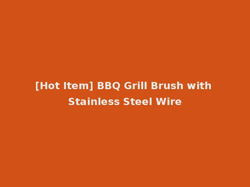 [Hot Item] BBQ Grill Brush with Stainless Steel Wire