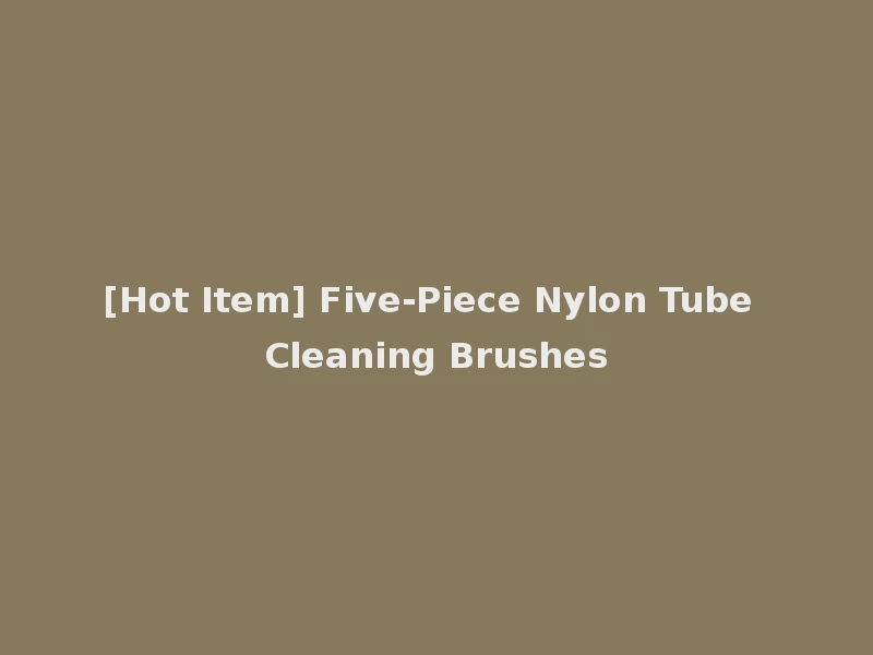 [Hot Item] Five-Piece Nylon Tube Cleaning Brushes