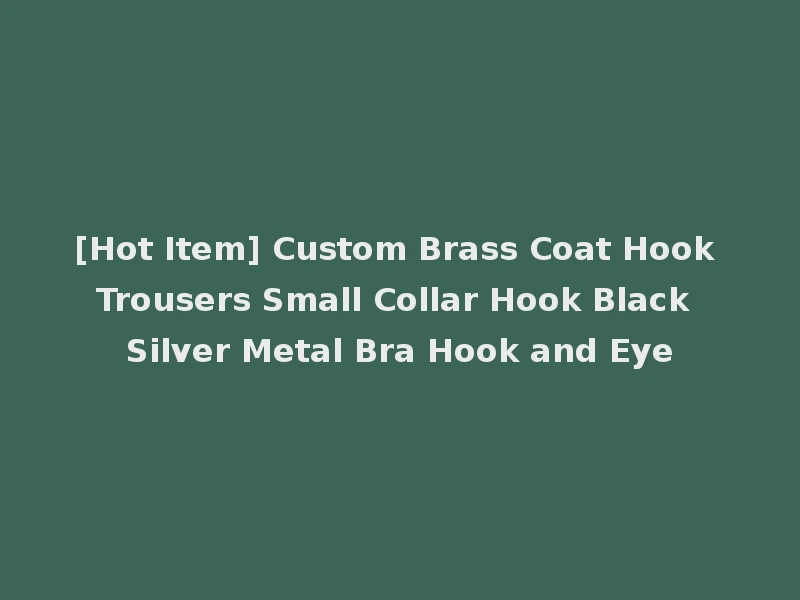 [Hot Item] Custom Brass Coat Hook Trousers Small Collar Hook Black Silver Metal Bra Hook and Eye