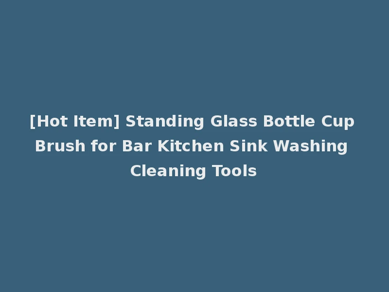 [Hot Item] Standing Glass Bottle Cup Brush for Bar Kitchen Sink Washing Cleaning Tools