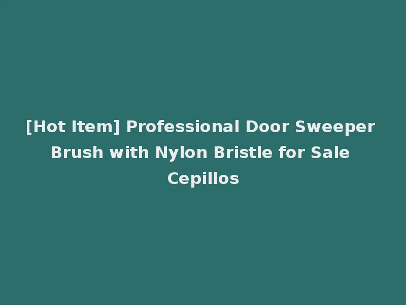 [Hot Item] Professional Door Sweeper Brush with Nylon Bristle for Sale Cepillos