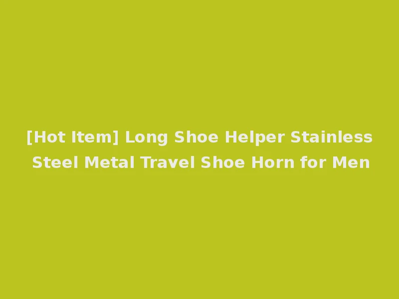 [Hot Item] Long Shoe Helper Stainless Steel Metal Travel Shoe Horn for Men