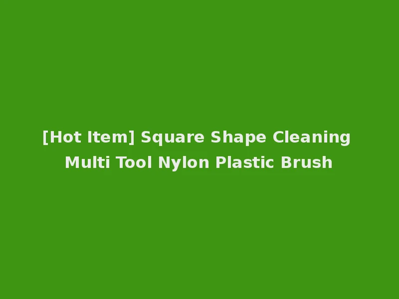 [Hot Item] Square Shape Cleaning Multi Tool Nylon Plastic Brush