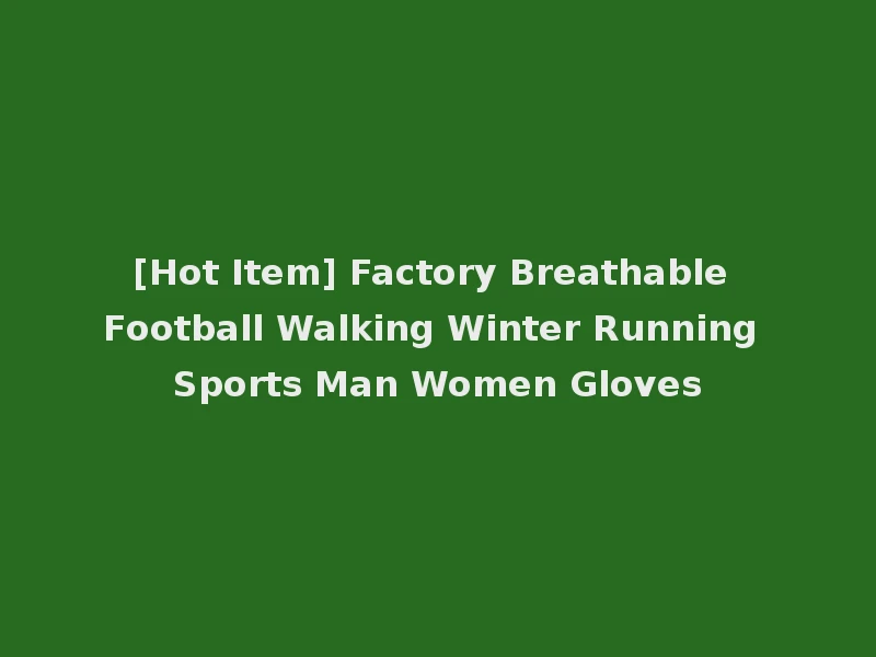 [Hot Item] Factory Breathable Football Walking Winter Running Sports Man Women Gloves