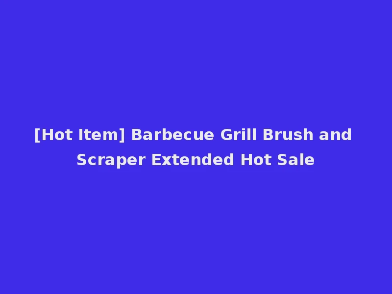 [Hot Item] Barbecue Grill Brush and Scraper Extended Hot Sale