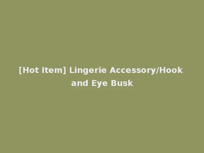 [Hot Item] Lingerie Accessory/Hook and Eye Busk