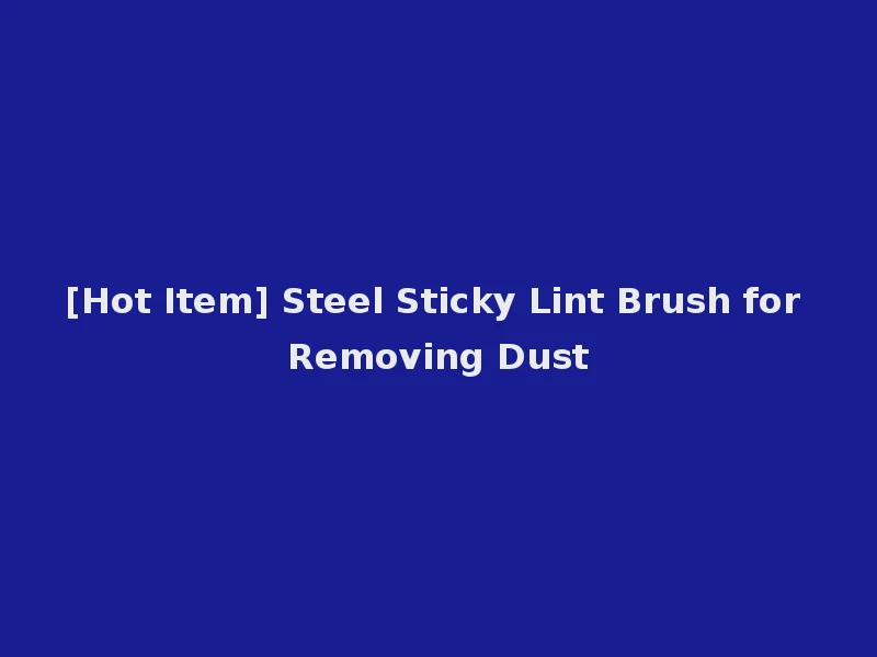 [Hot Item] Steel Sticky Lint Brush for Removing Dust