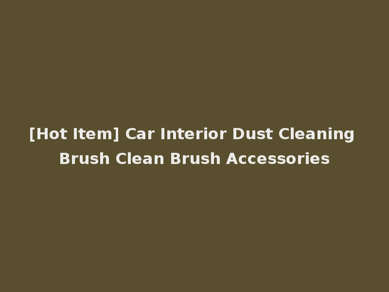 [Hot Item] Car Interior Dust Cleaning Brush Clean Brush Accessories