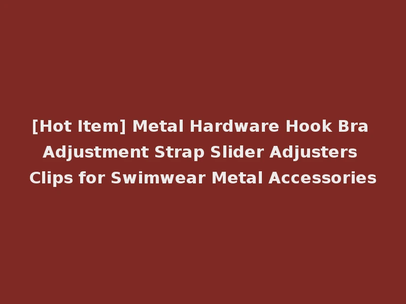 [Hot Item] Metal Hardware Hook Bra Adjustment Strap Slider Adjusters Clips for Swimwear Metal Accessories