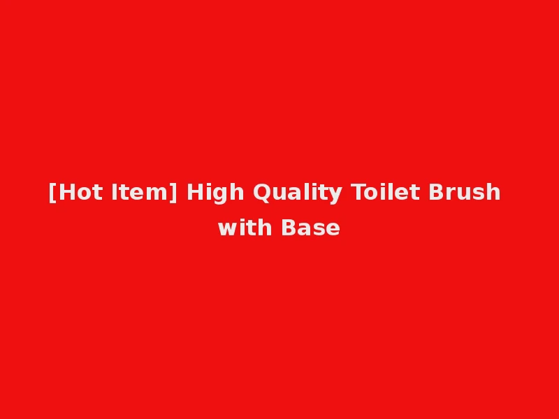 [Hot Item] High Quality Toilet Brush with Base