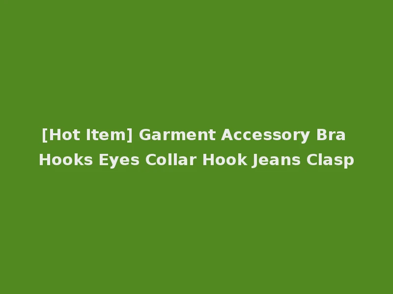 [Hot Item] Garment Accessory Bra Hooks Eyes Collar Hook Jeans Clasp