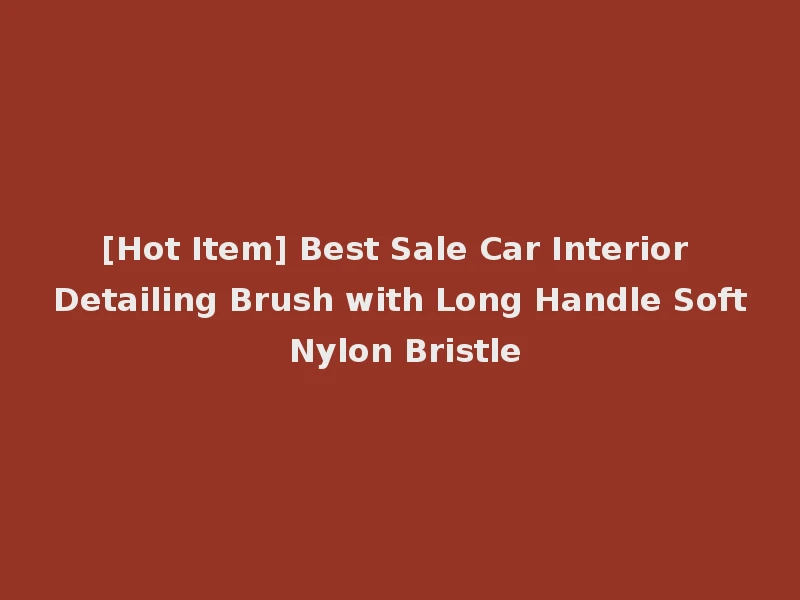 [Hot Item] Best Sale Car Interior Detailing Brush with Long Handle Soft Nylon Bristle
