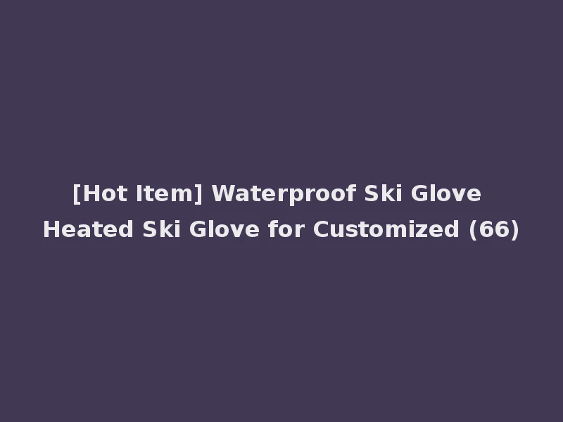 [Hot Item] Waterproof Ski Glove Heated Ski Glove for Customized (66)