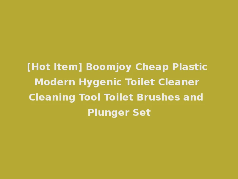 [Hot Item] Boomjoy Cheap Plastic Modern Hygenic Toilet Cleaner Cleaning Tool Toilet Brushes and Plunger Set
