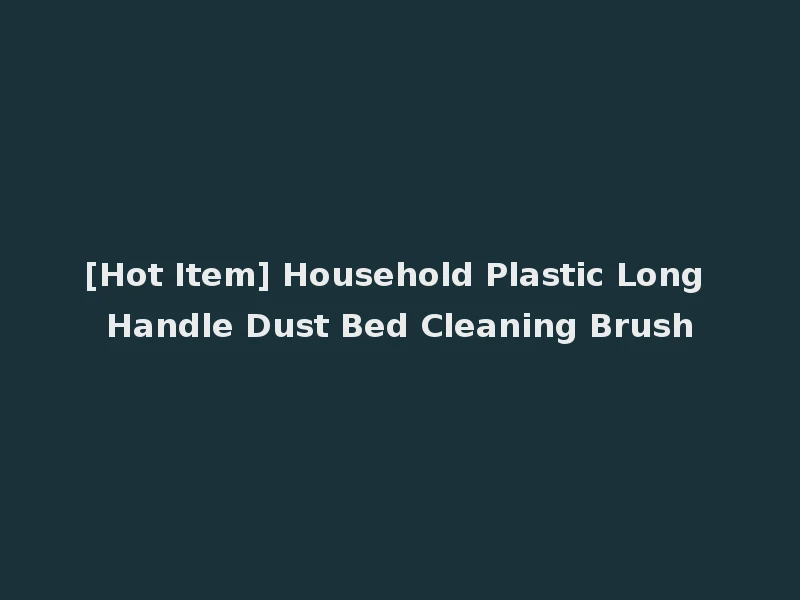 [Hot Item] Household Plastic Long Handle Dust Bed Cleaning Brush