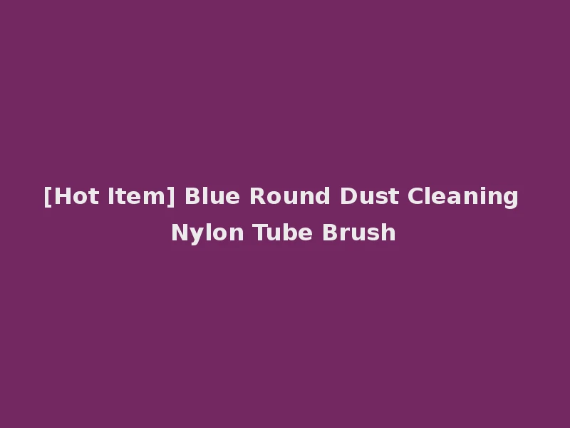 [Hot Item] Blue Round Dust Cleaning Nylon Tube Brush