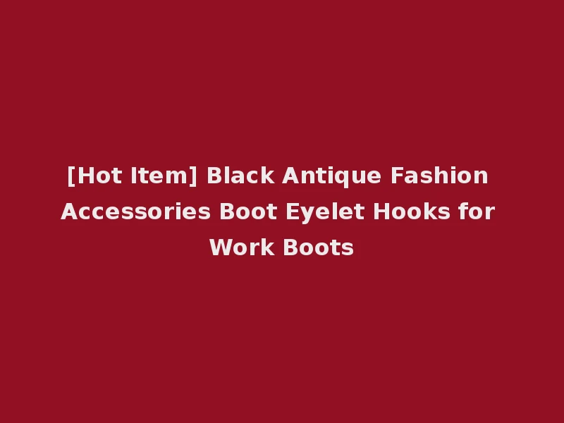 [Hot Item] Black Antique Fashion Accessories Boot Eyelet Hooks for Work Boots
