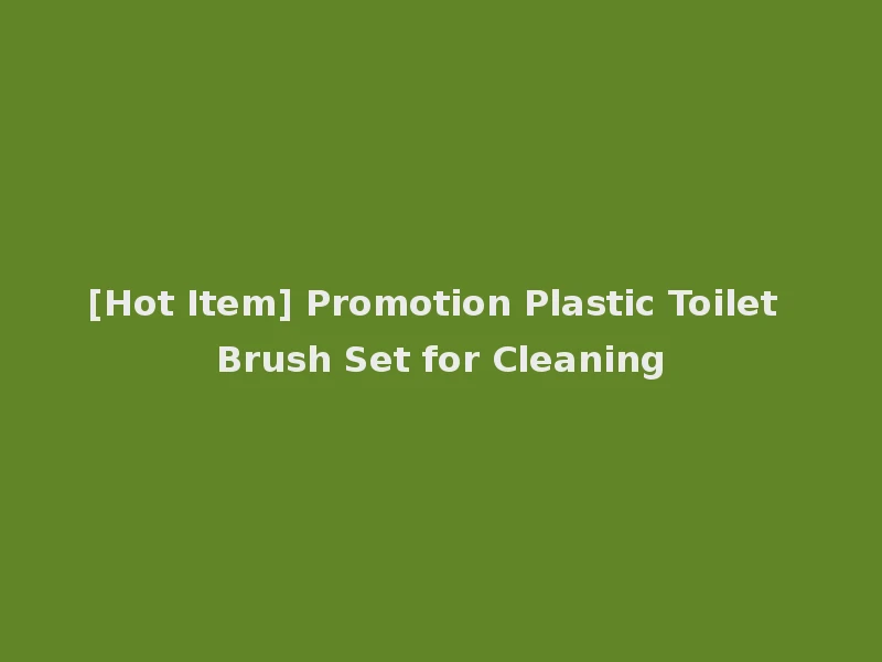 [Hot Item] Promotion Plastic Toilet Brush Set for Cleaning