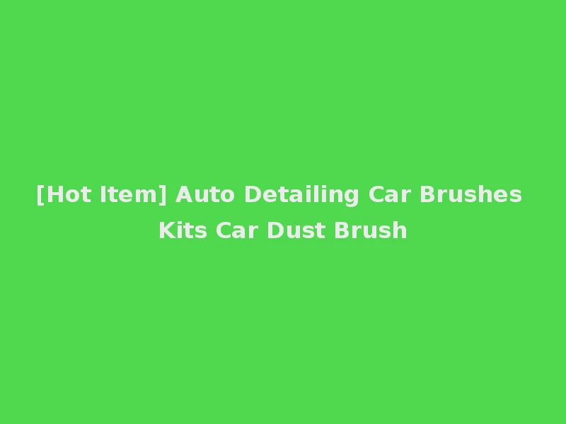 [Hot Item] Auto Detailing Car Brushes Kits Car Dust Brush