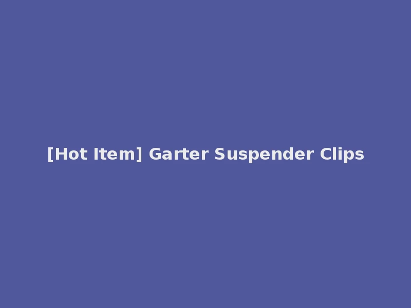 [Hot Item] Garter Suspender Clips