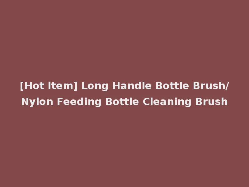 [Hot Item] Long Handle Bottle Brush/Nylon Feeding Bottle Cleaning Brush