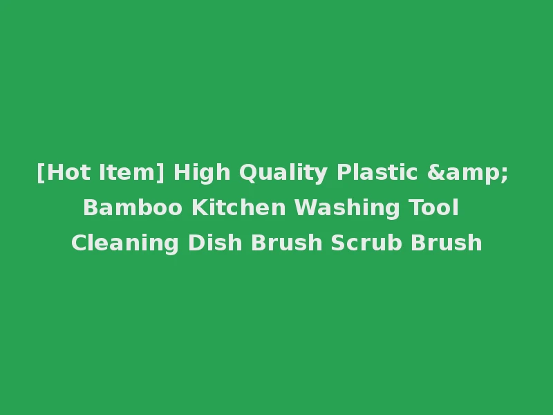 [Hot Item] High Quality Plastic & Bamboo Kitchen Washing Tool Cleaning Dish Brush Scrub Brush