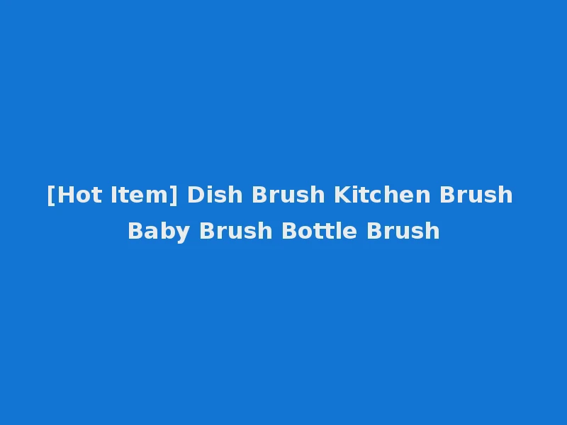 [Hot Item] Dish Brush Kitchen Brush Baby Brush Bottle Brush