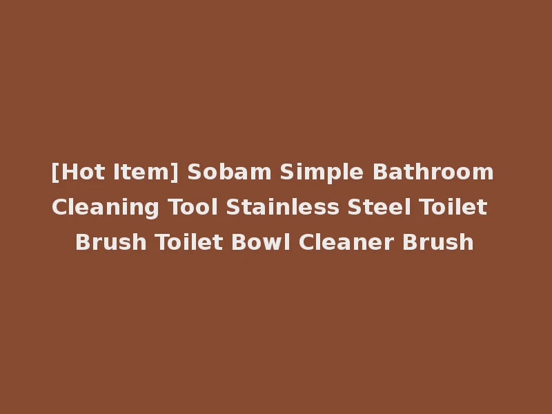 [Hot Item] Sobam Simple Bathroom Cleaning Tool Stainless Steel Toilet Brush Toilet Bowl Cleaner Brush