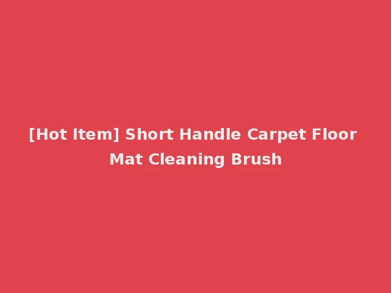 [Hot Item] Short Handle Carpet Floor Mat Cleaning Brush