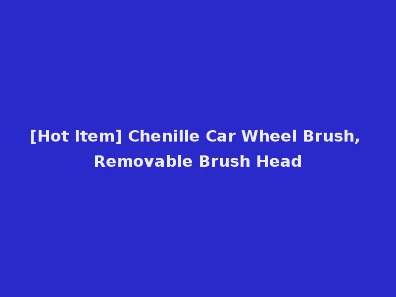 [Hot Item] Chenille Car Wheel Brush, Removable Brush Head