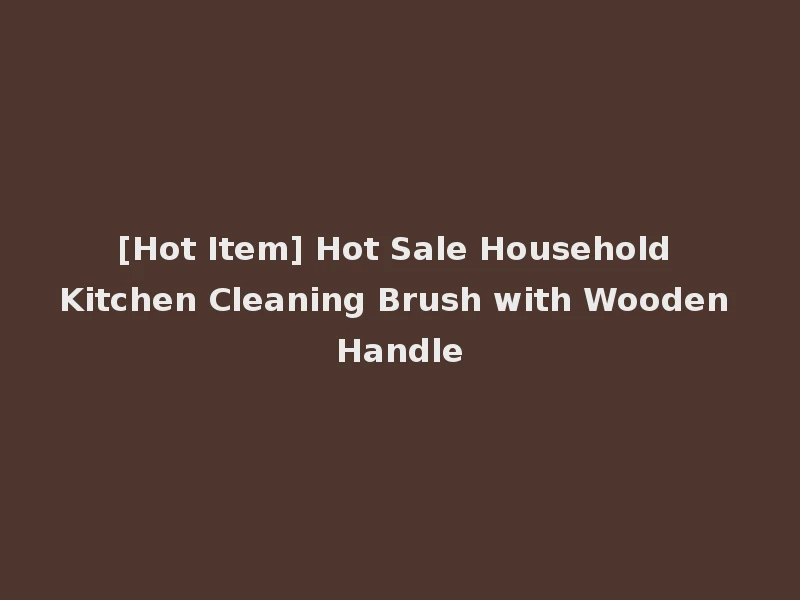 [Hot Item] Hot Sale Household Kitchen Cleaning Brush with Wooden Handle