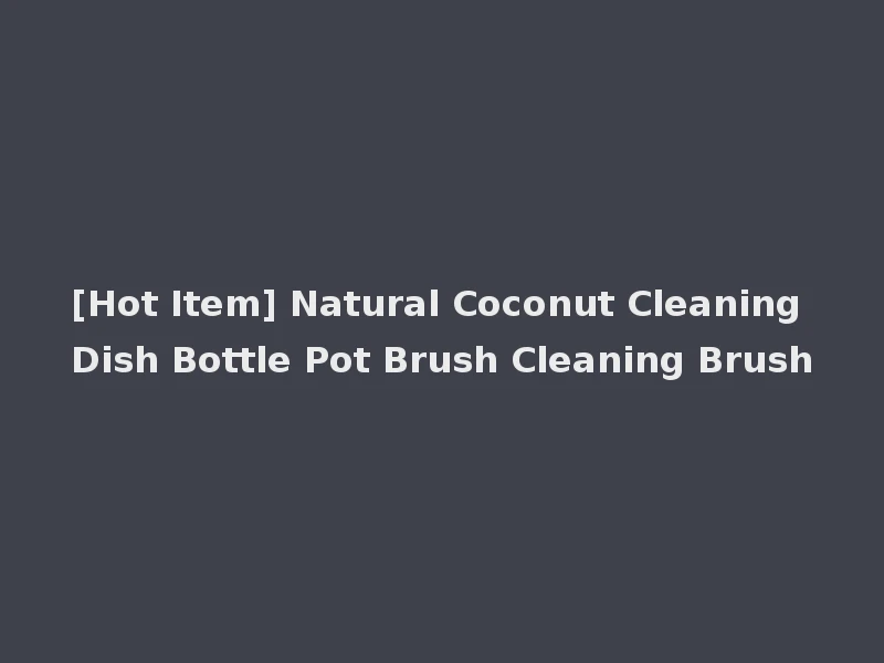[Hot Item] Natural Coconut Cleaning Dish Bottle Pot Brush Cleaning Brush