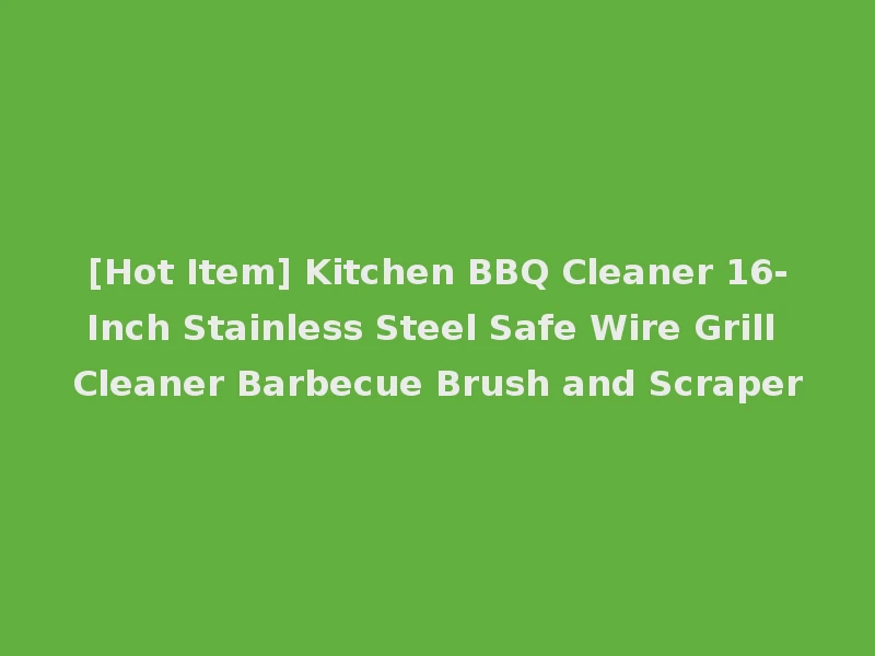 [Hot Item] Kitchen BBQ Cleaner 16-Inch Stainless Steel Safe Wire Grill Cleaner Barbecue Brush and Scraper
