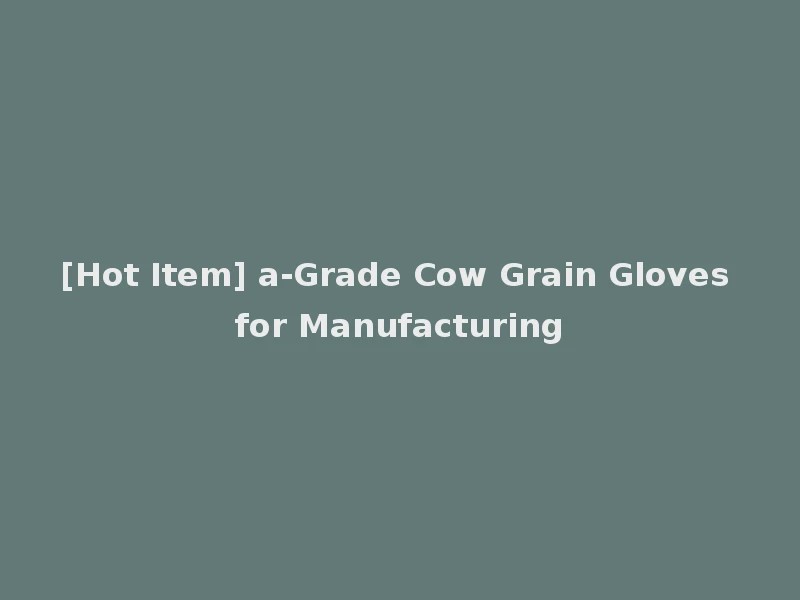 [Hot Item] a-Grade Cow Grain Gloves for Manufacturing