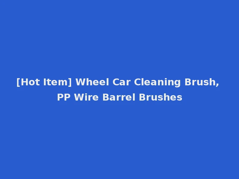 [Hot Item] Wheel Car Cleaning Brush, PP Wire Barrel Brushes