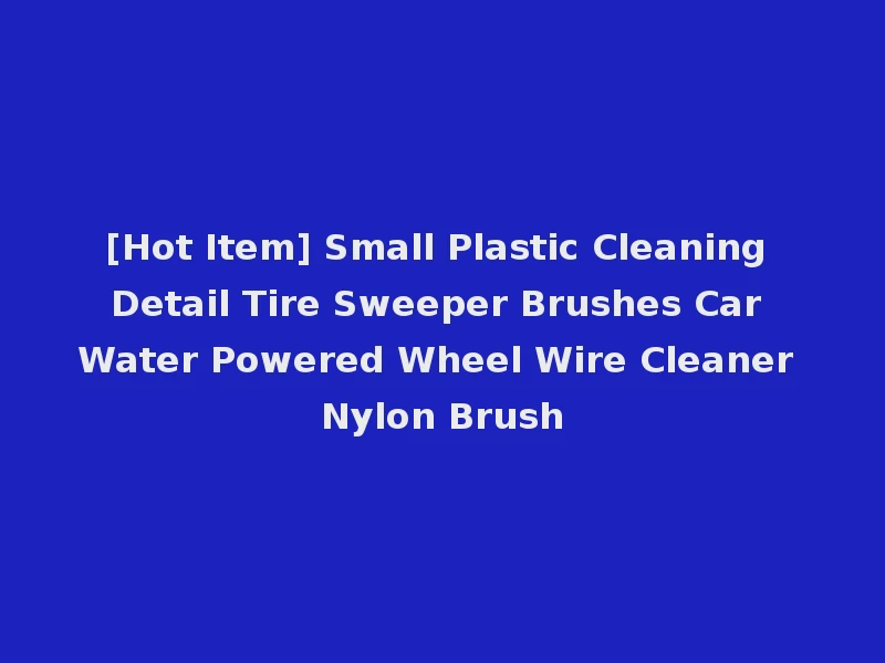 [Hot Item] Small Plastic Cleaning Detail Tire Sweeper Brushes Car Water Powered Wheel Wire Cleaner Nylon Brush