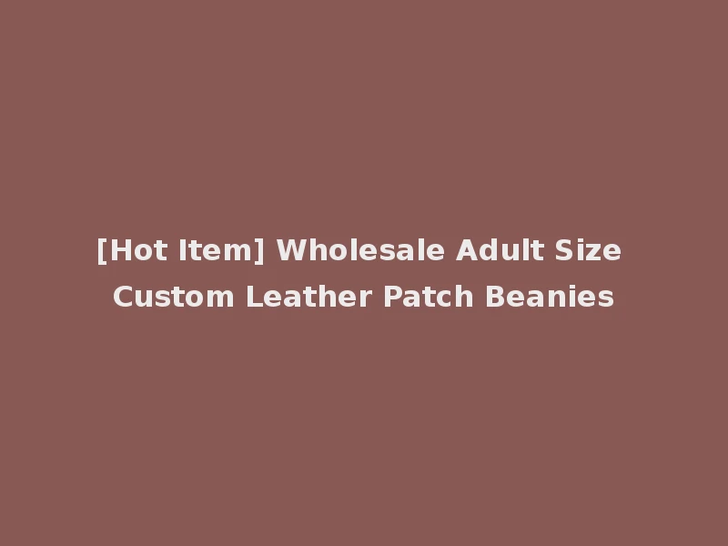 [Hot Item] Wholesale Adult Size Custom Leather Patch Beanies