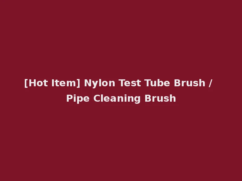 [Hot Item] Nylon Test Tube Brush / Pipe Cleaning Brush