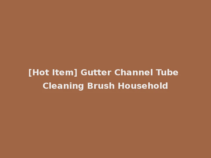 [Hot Item] Gutter Channel Tube Cleaning Brush Household